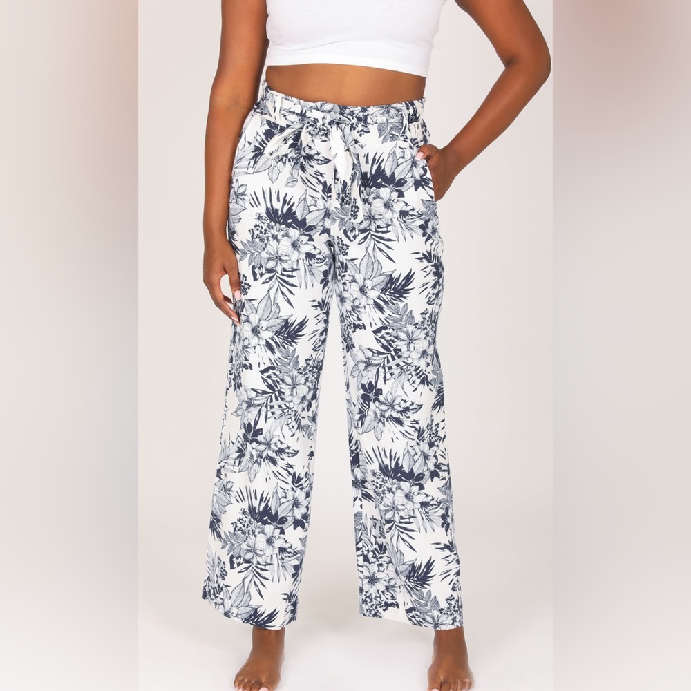 Sound Style Wide Leg Pants Midnight Print